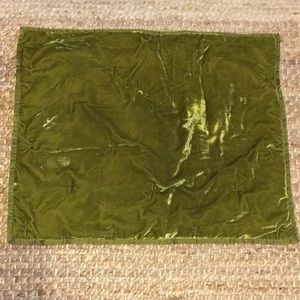 Green Velvet Pillow Sham